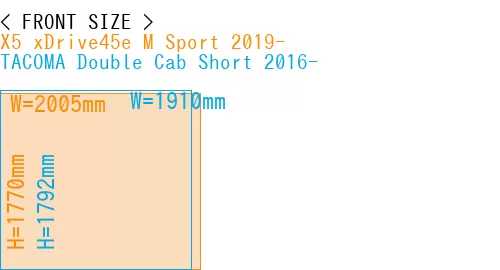 #X5 xDrive45e M Sport 2019- + TACOMA Double Cab Short 2016-